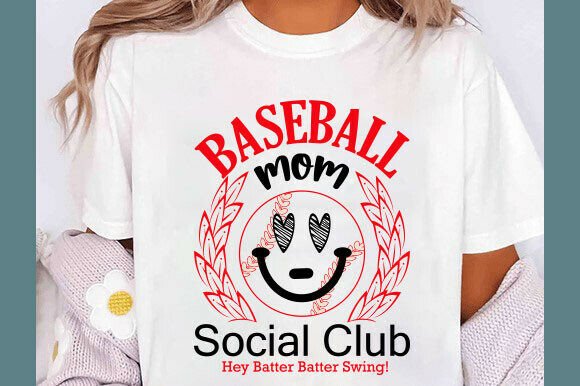 Baseball Mom Social Club Coquette SVG Pn