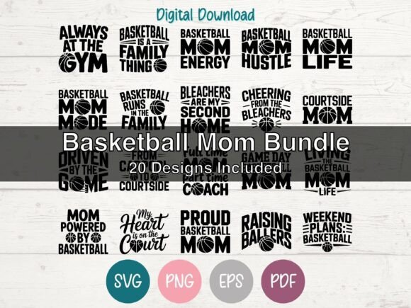 Basketball Mom Bundle: A Versatile Design Set
