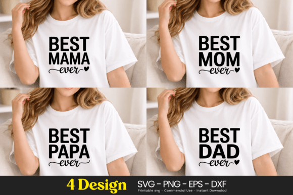 Best Mama Mom Papa Dad SVG PNG: A Versatile Design