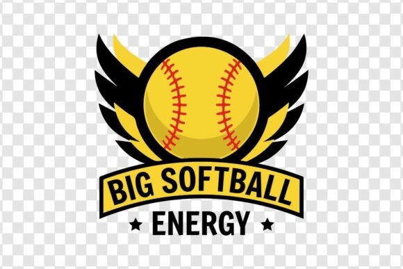 Big Softball Energy Mom: A Versatile Embroidery Design
