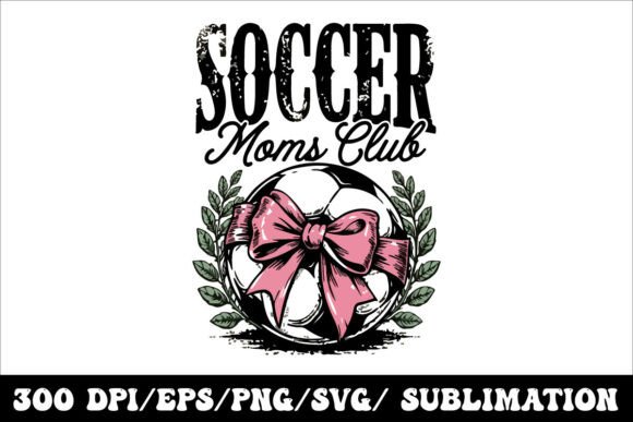 Charming Soccer Mom Club T-Shirt Design