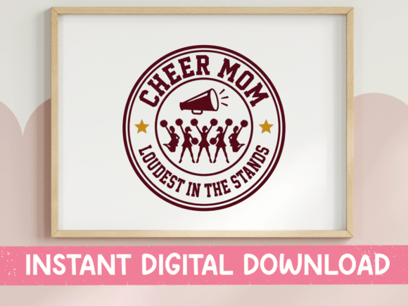 Cheer Mom Loudest in Stands SVG: A Bold Embroidery Choice