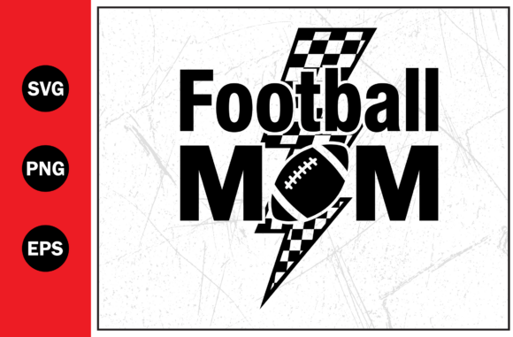 Football Mom Sports Lightning Bolt Svg: A Bold Embroidery Choice