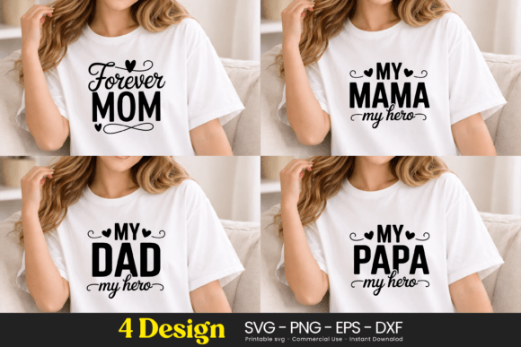 Forever Mom Mama Dad Papa SVG PNG: A Versatile Design