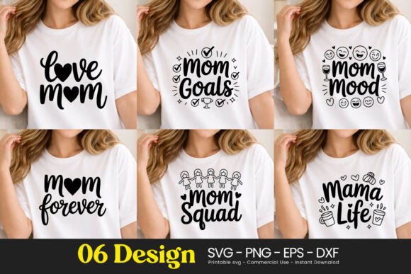 Love Mom Goals Mood Quotes SVG PNG Review