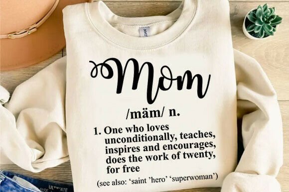 Mom Definition SVG: A Heartfelt Embroidery Design