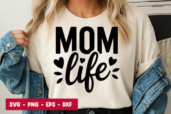 Mom Life Bold Typography SVG PNG Review