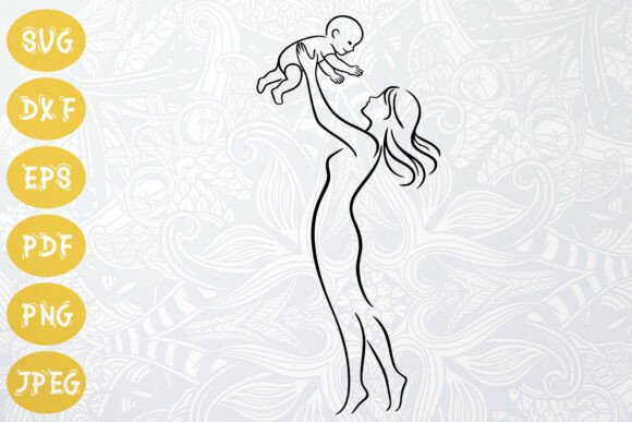Mom Lifting Baby Up SVG: A Heartfelt Design