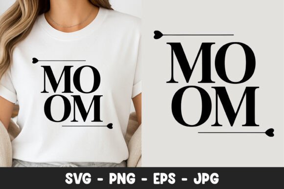 Mom Minimal Typography Design SVG PNG