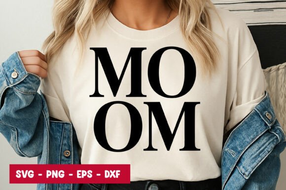 Mom Typography Bold SVG PNG: A Versatile Embroidery Design