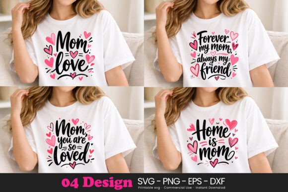 Mother’s Day Typography Design for Embroidery