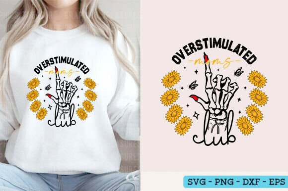 Overstimulated Moms Club Svg: A Trendy Mom Design